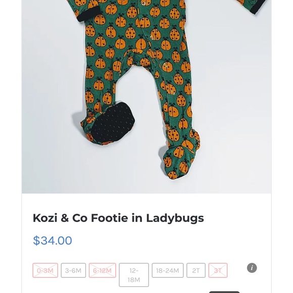 Kozi & co lady bugs footies - Picture 2 of 5